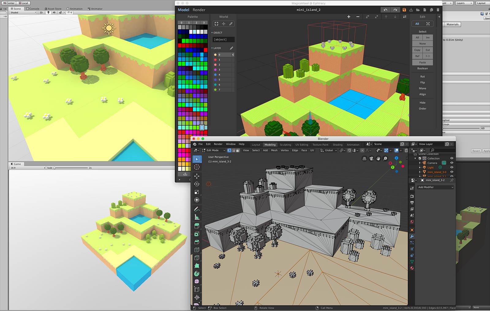 export from magicavoxel to unity